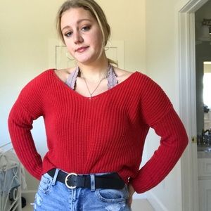 Red H&M sweater